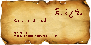 Rajczi Ádám névjegykártya